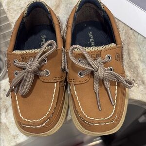 Sperry Kids Tan Boat Shoes